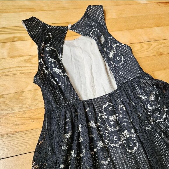 Free People Black Lace Overlay Dress - Picture 8 of 11